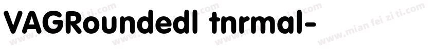 VAGRoundedl tnrmal字体转换